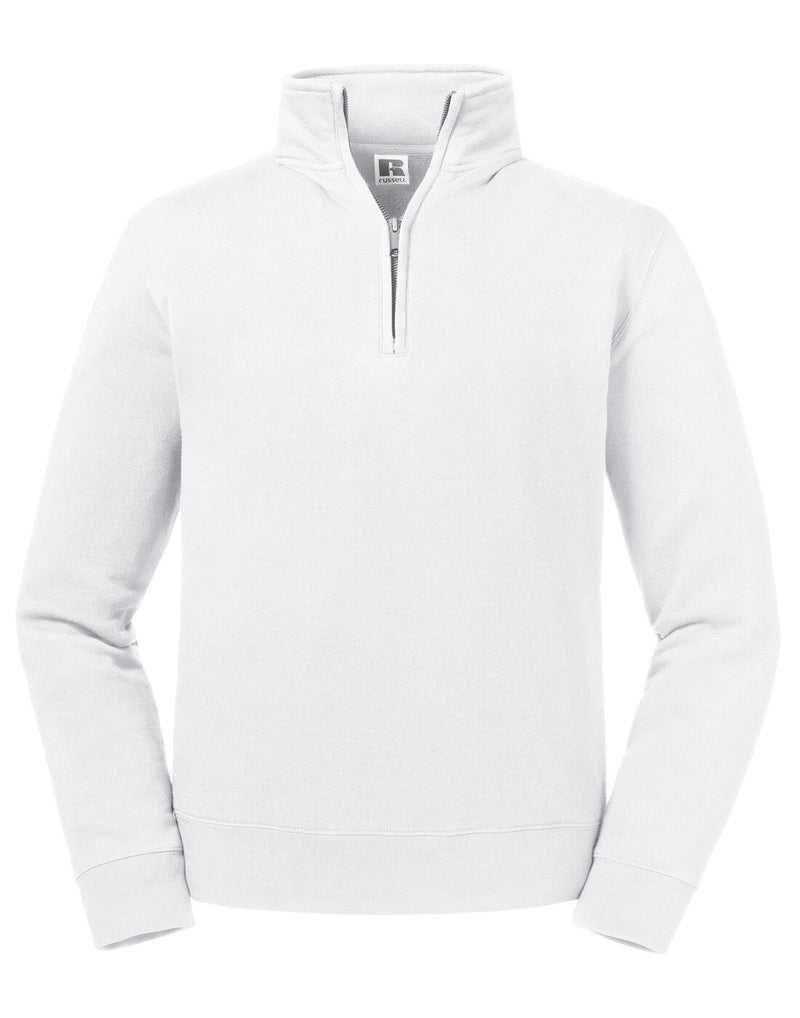 Russell Authentic 1/4 Zip Sweat White