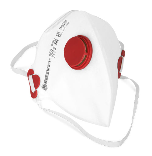Beeswift Fold Flat P2 Valved Mask - (Pack of 20)