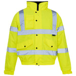 Supertouch Hi Vis Storm Bomber Warm Padded Jacket - thumbnail 1