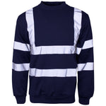 Supertouch Crew Neck Hi Vis Sweatshirt - thumbnail 4