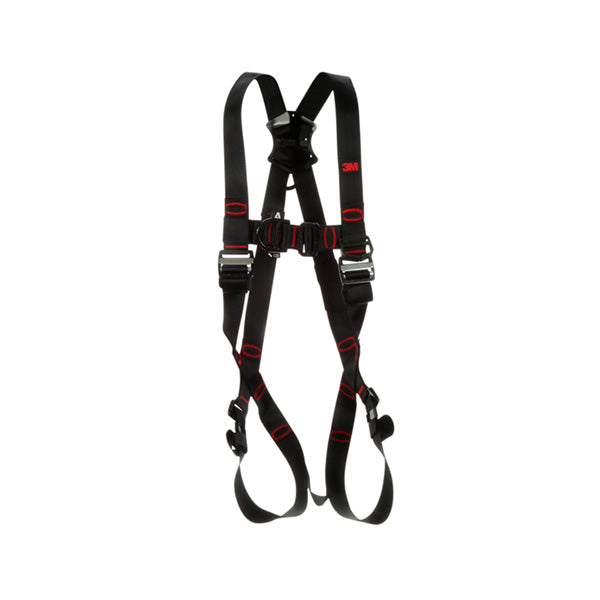 3M Protecta Vest-Style Safety Harness with quick-connect buckles on chest and leg straps.