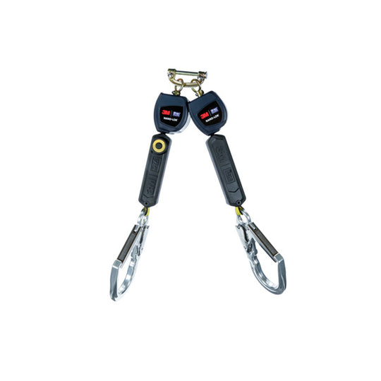 3M DBI-Sala Nano-Lok twin-leg self-retracting lifeline (2m) for 100% tie-off.