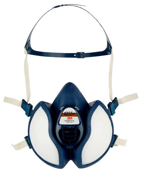 3M 4255+ maintenance-free Half-Face Respirator Mask with integrated FFA2P3 filters.