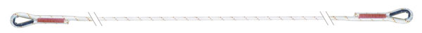 3M Protecta single-leg rope restraint lanyard, 1-meter length, with scaffold hook.