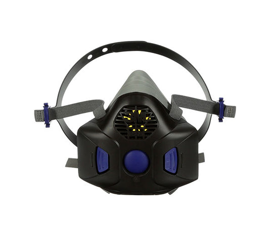 Small 3M HF-801SD Secure Click Half Mask with a front-facing speaking diaphragm.