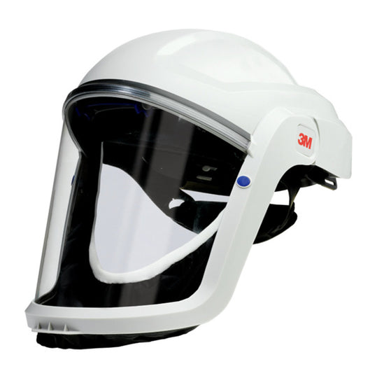 3M Versaflo M-206 Faceshield with a comfort faceseal and wide-view visor.