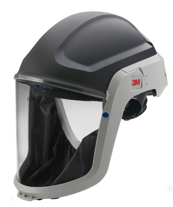 3M Versaflo M-307 Helmet with a flame-resistant faceseal for hot particle protection.