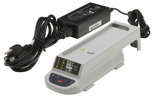 3M TR-341UK Single Station Charger for Versaflo TR-300+ PAPR batteries.