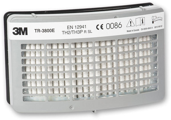 3M TR-3802E Versaflo P3 particulate filter with added nuisance-level organic vapour relief.