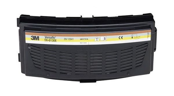 3M TR-6130E Versaflo ABE1P Filter for gas, vapour, and particulate protection, side view.