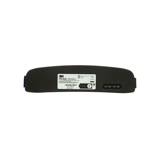 Black and silver 3M TR-632 Versaflo High Capacity Battery for TR-600 series PAPR.