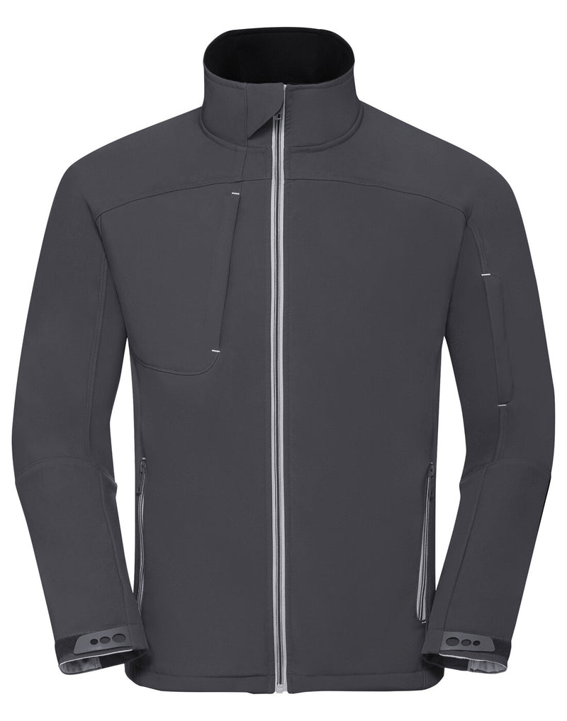 Russell Mens Bionic Softshell Jacket Iron