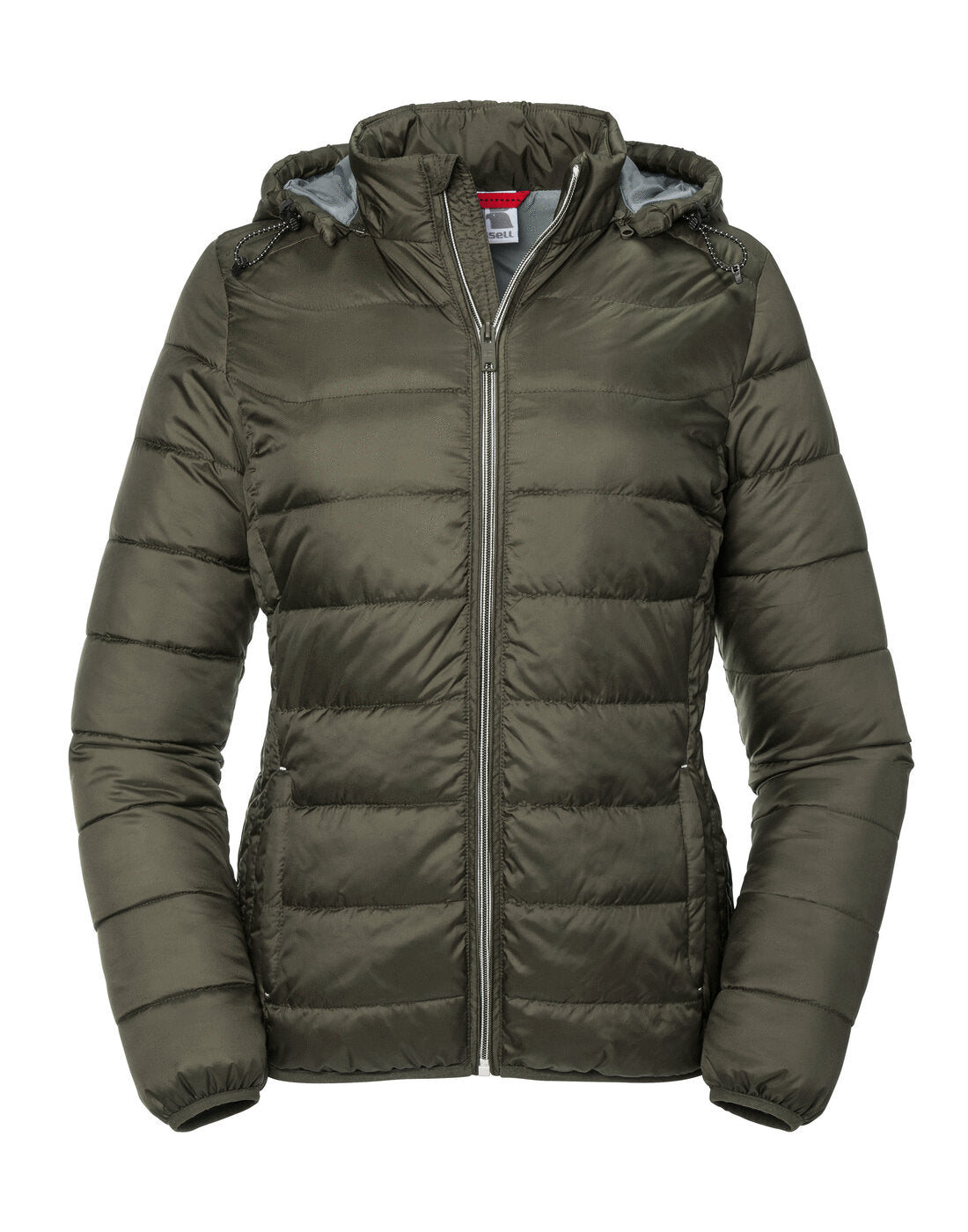 Russell Ladies Hooded Nano Jacket Dark Olive