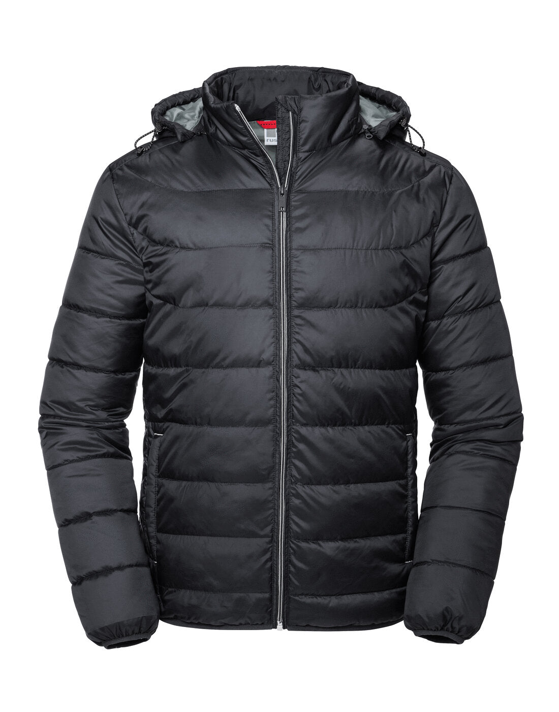 Russell Mens Hooded Nano Jacket Black