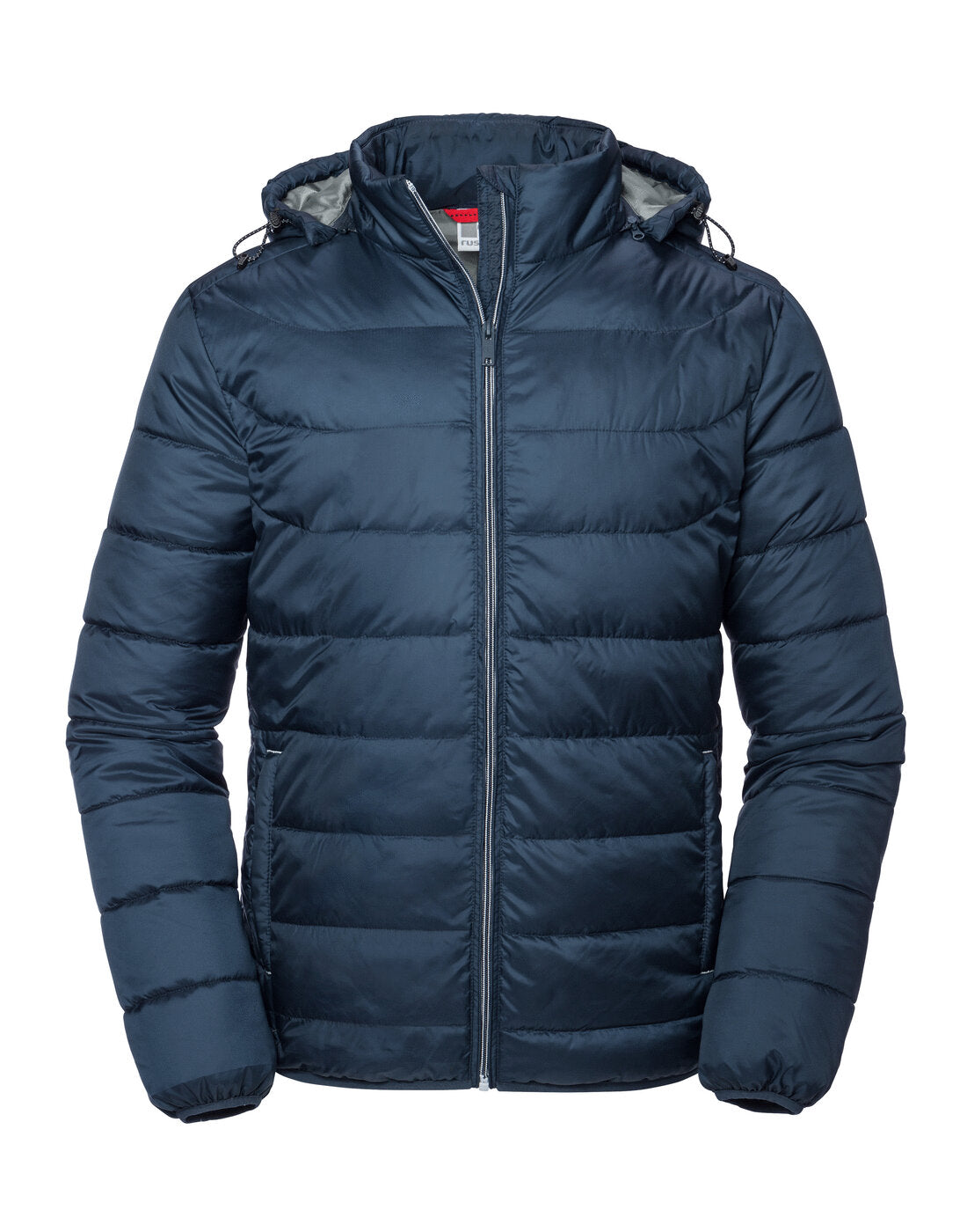Russell Mens Hooded Nano Jacket French Navy