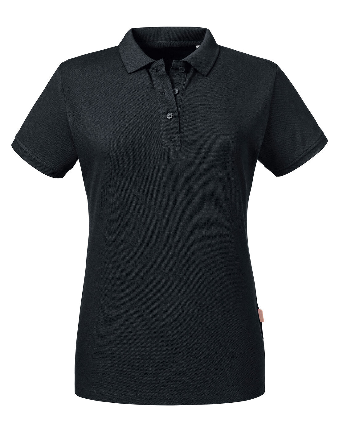 Russell Ladies Pure Organic Polo Black