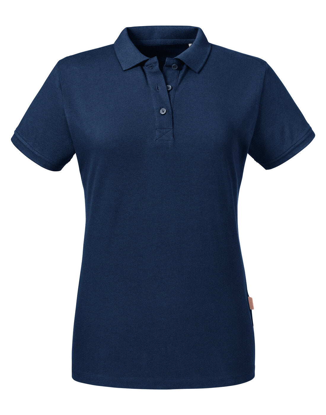 Russell Ladies Pure Organic Polo French Navy