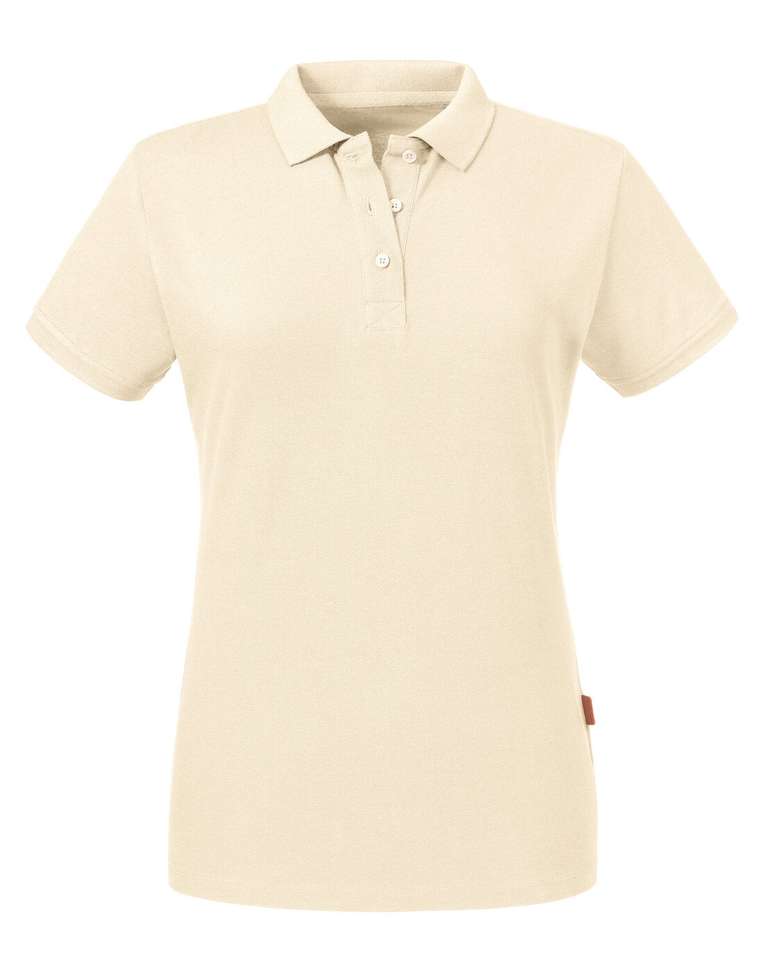Russell Ladies Pure Organic Polo Natural
