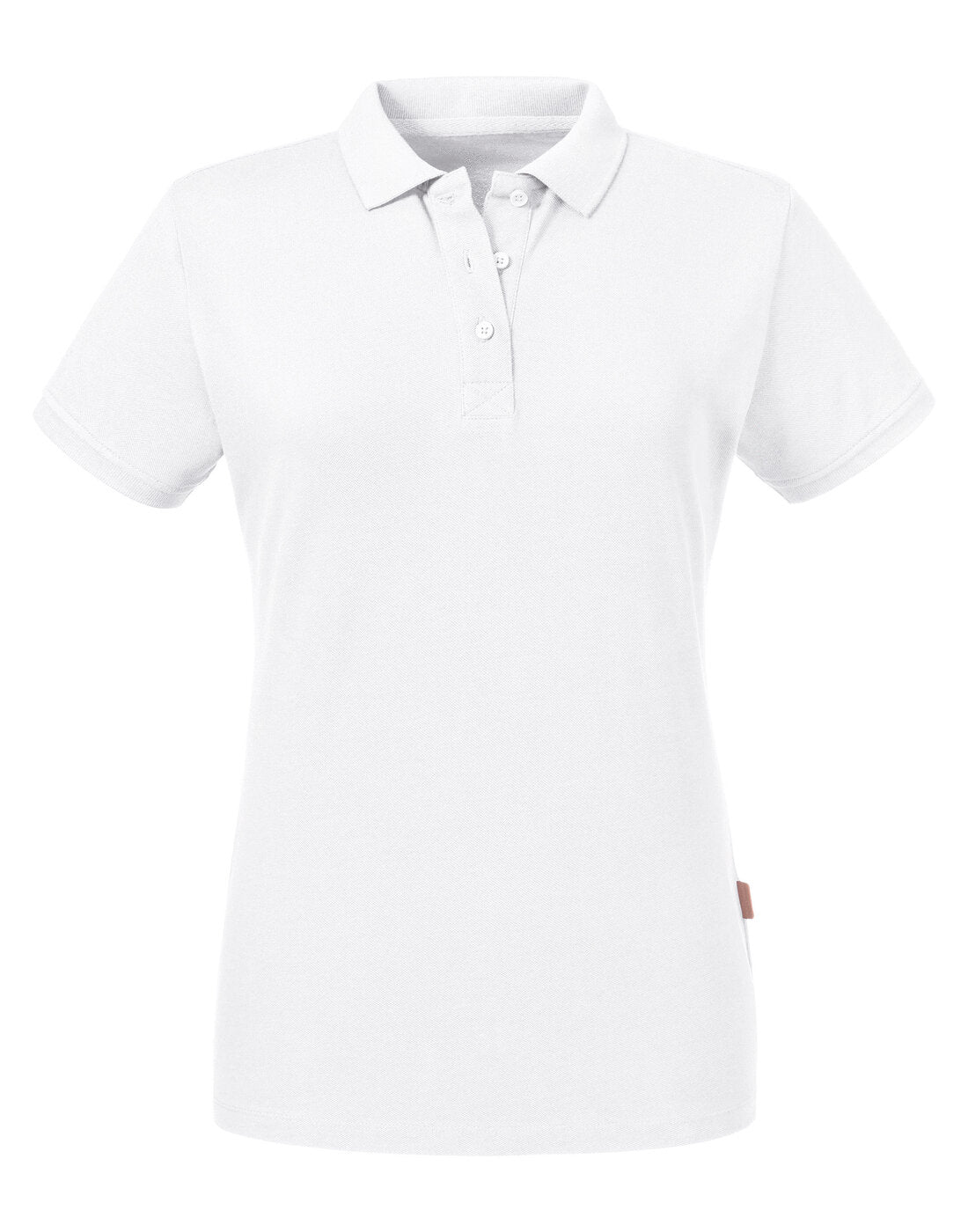Russell Ladies Pure Organic Polo White