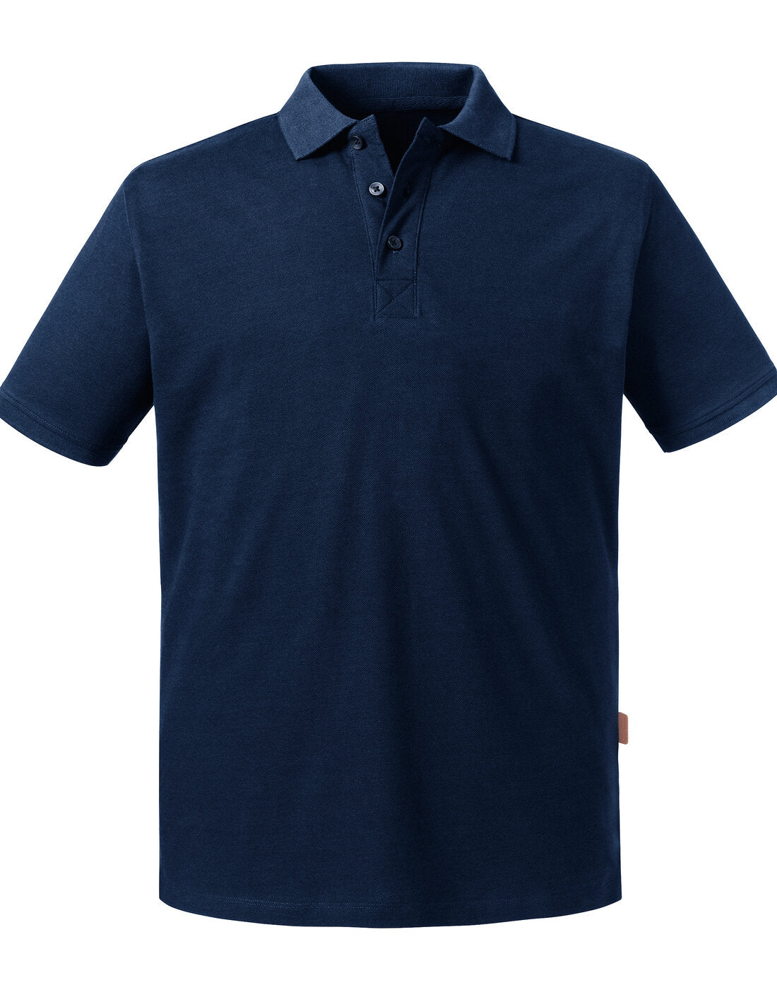 Russell Mens Pure Organic Polo French Navy