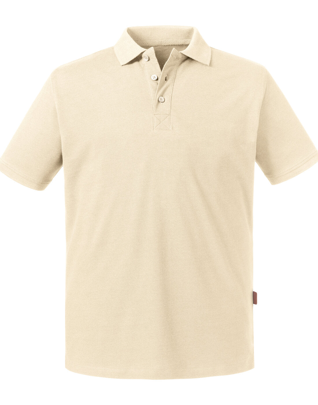 Russell Mens Pure Organic Polo Natural