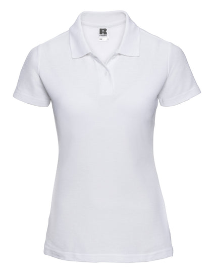 Russell Ladies Classic Polycotton Polo White