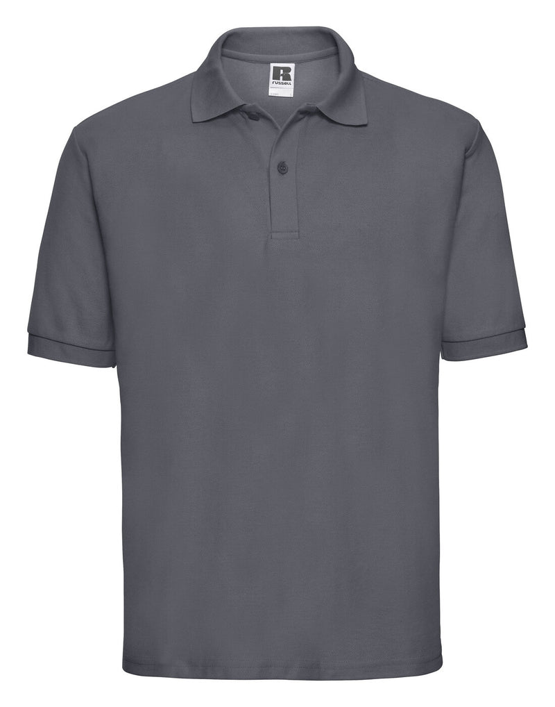 Russell Mens Classic Polycotton Polo Convoy Grey