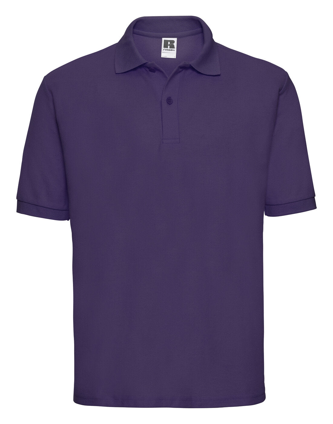 Russell Mens Classic Polycotton Polo Purple