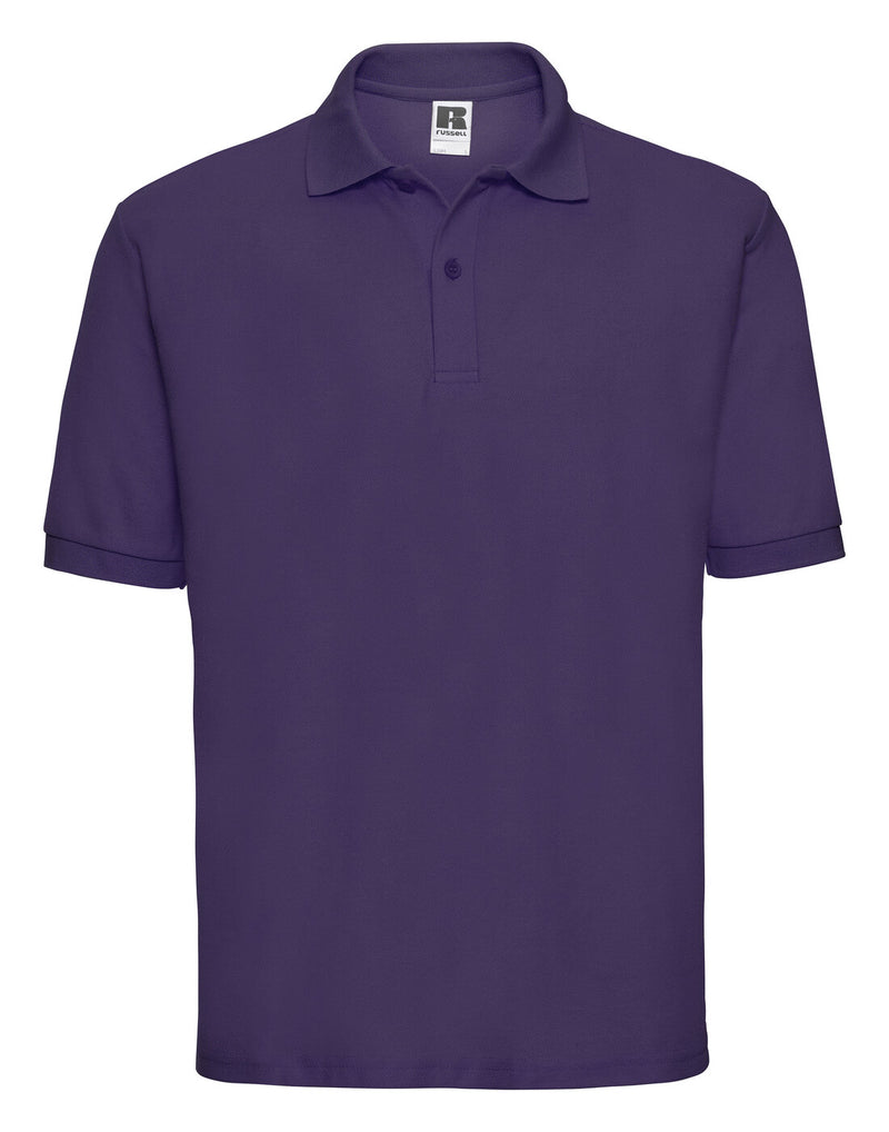 Russell Mens Classic Polycotton Polo Purple