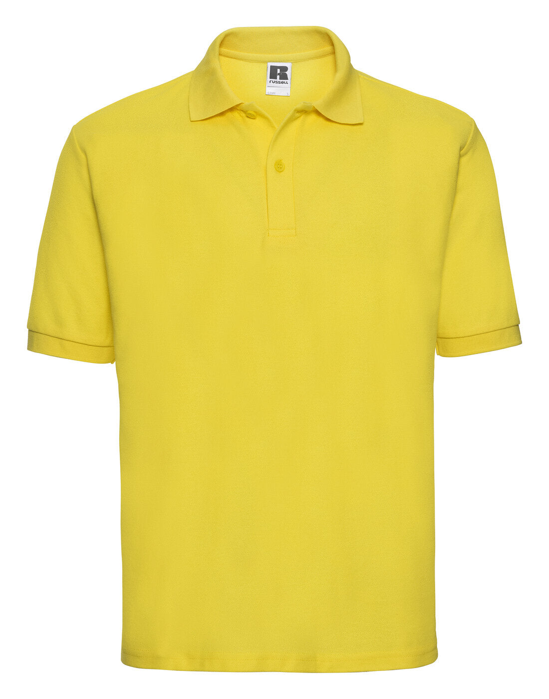 Russell Mens Classic Polycotton Polo Yellow