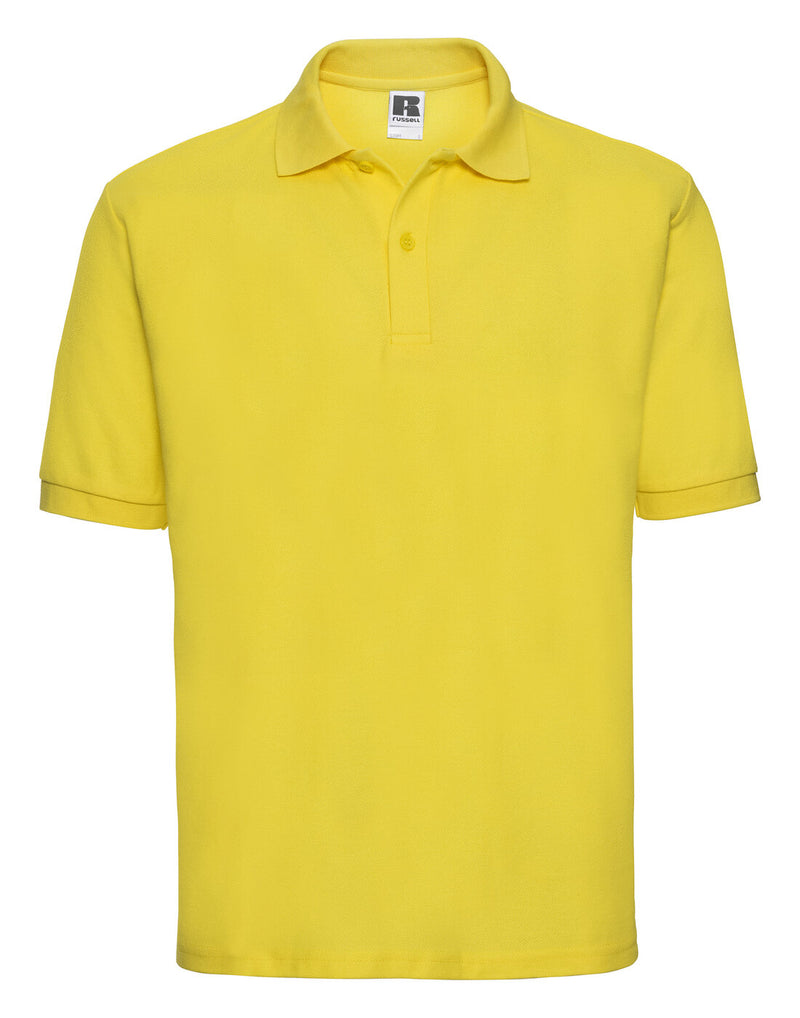 Russell Mens Classic Polycotton Polo Yellow