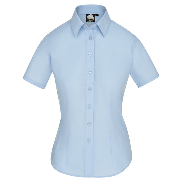 ORN Essential Short Sleeve Blouse - Sky Blue