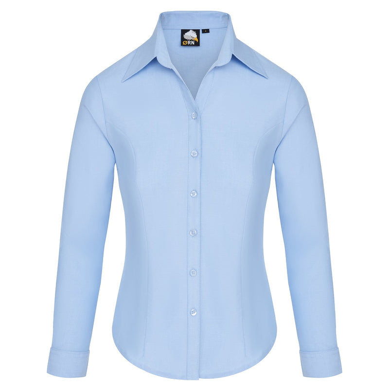 ORN Classic Oxford Long Sleeve Blouse - Sky Blue