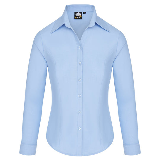 ORN Classic Oxford Long Sleeve Blouse - Sky Blue