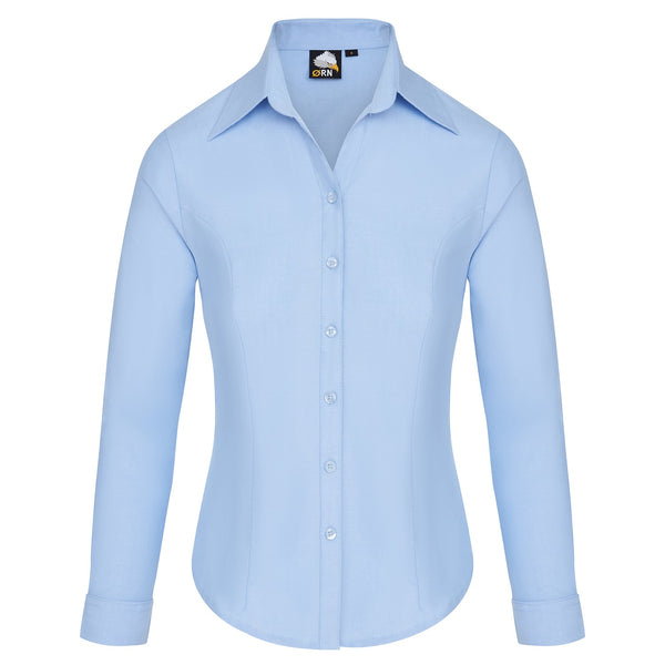 ORN Classic Oxford Long Sleeve Blouse - Sky Blue