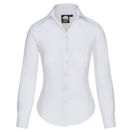 ORN Classic Oxford Long Sleeve Blouse - White
