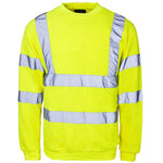Supertouch Crew Neck Hi Vis Sweatshirt - thumbnail 1