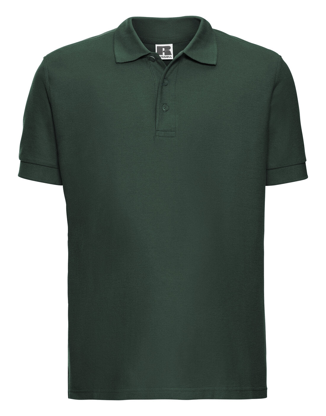 Russell Mens Ultimate Cotton Polo Bottle Green