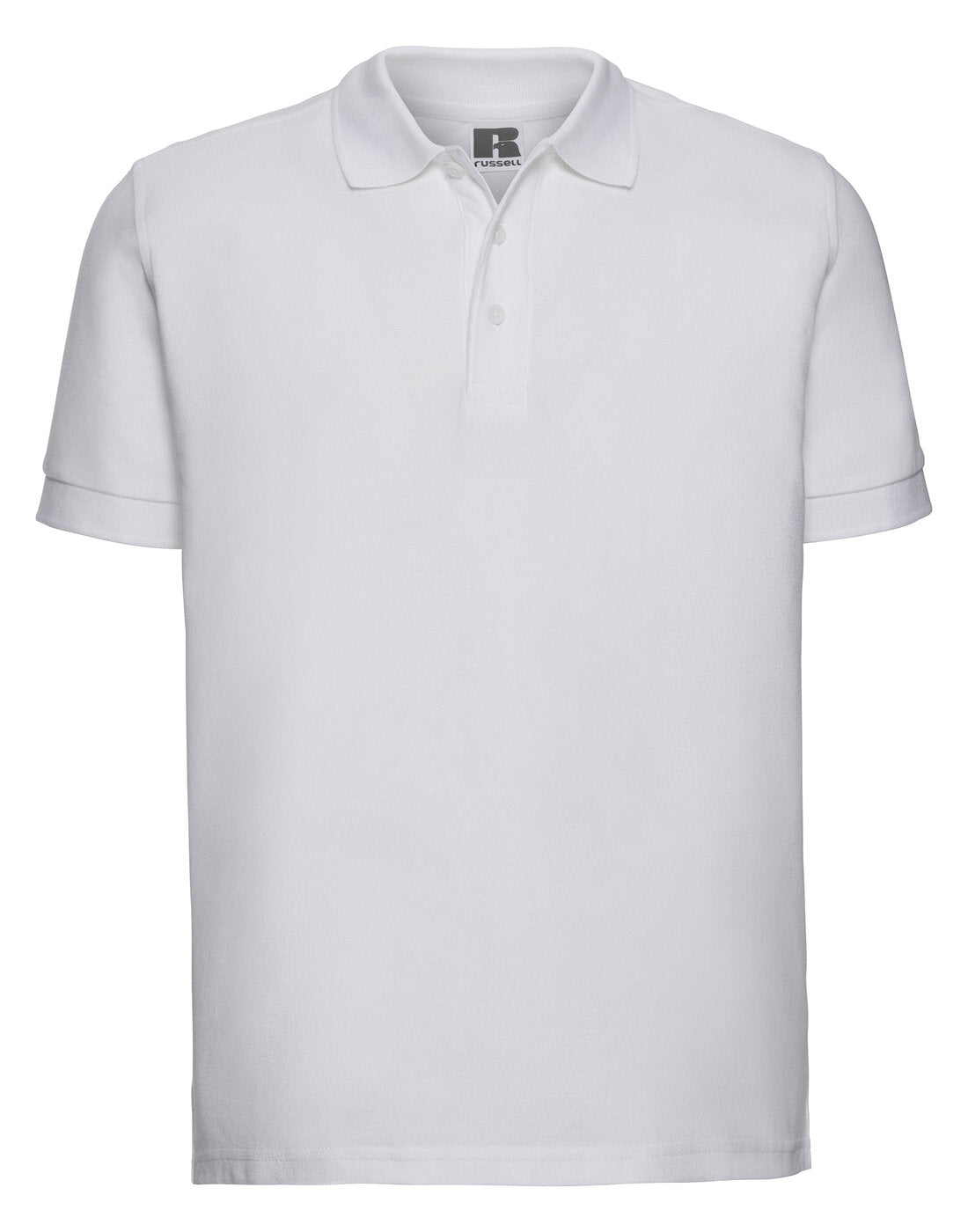 Russell Mens Ultimate Cotton Polo White