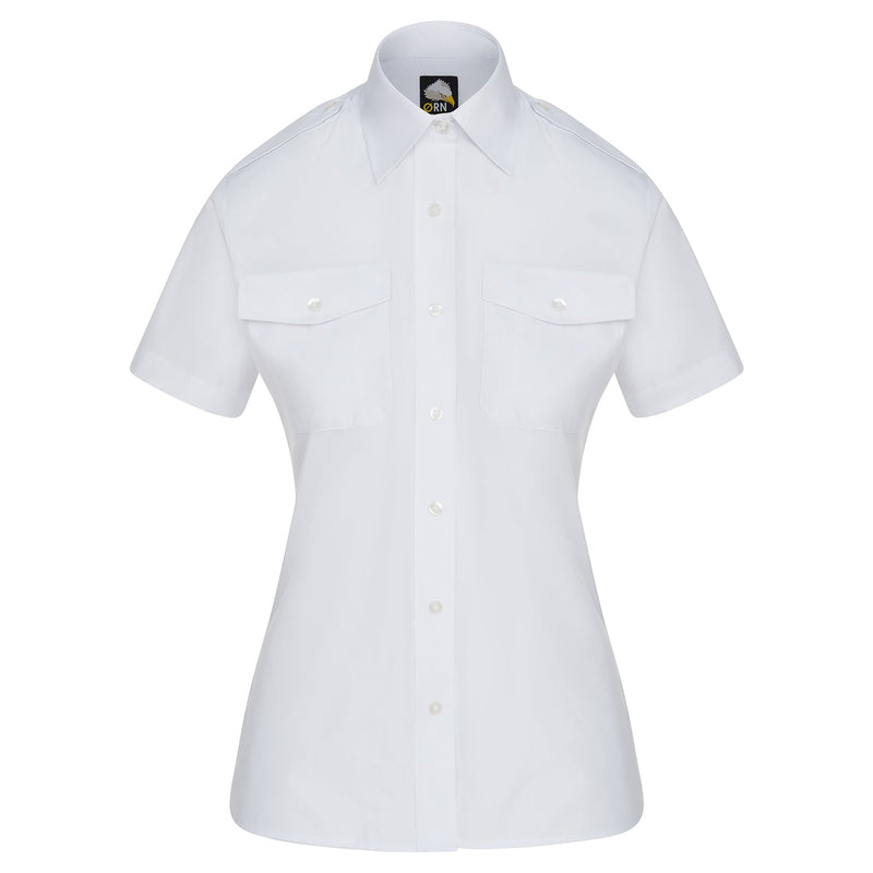 ORN Classic Short Sleeve Pilot Blouse - White