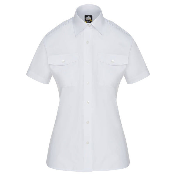 ORN Classic Short Sleeve Pilot Blouse - White