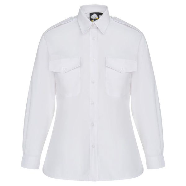ORN Classic Long Sleeve Pilot Blouse - White