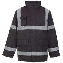 Supertouch Security Parka - With Tape Black