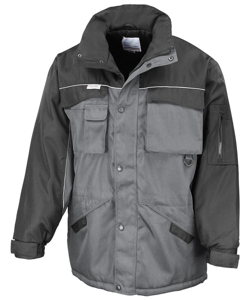 Grey/Black - Work-Guard heavy-duty combo coat