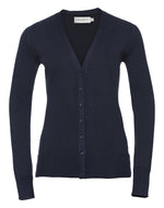 Russell Ladies V-Neck Knitted Cardigan - thumbnail 4