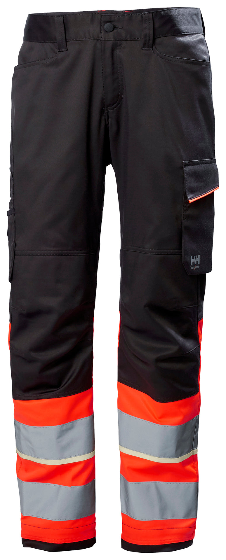 Helly Hansen Uc-Me Work Trousers Cl1 - Ebony/Red