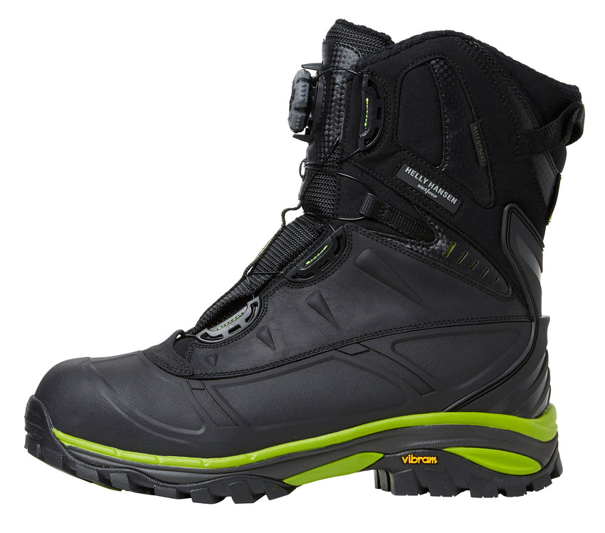 Helly Hansen Magni Winter Tall Boa Sbhp Ht Safety Boots - Black/Dark Lime