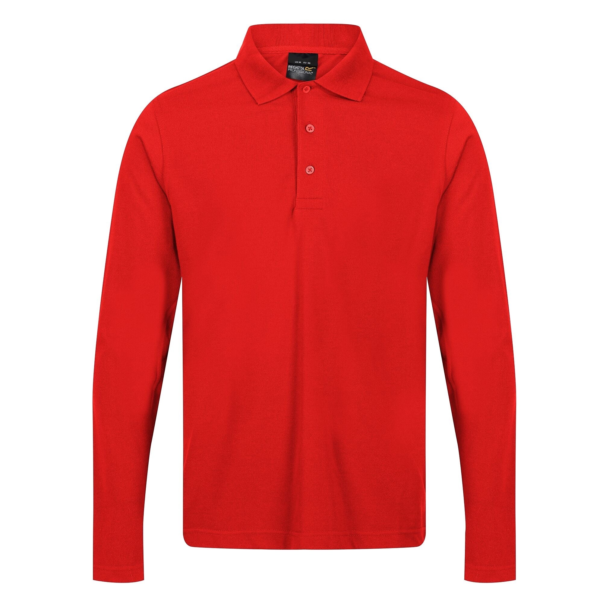 Regatta Pro 65/35 Long Sleeve Polo Shirt Classic Red