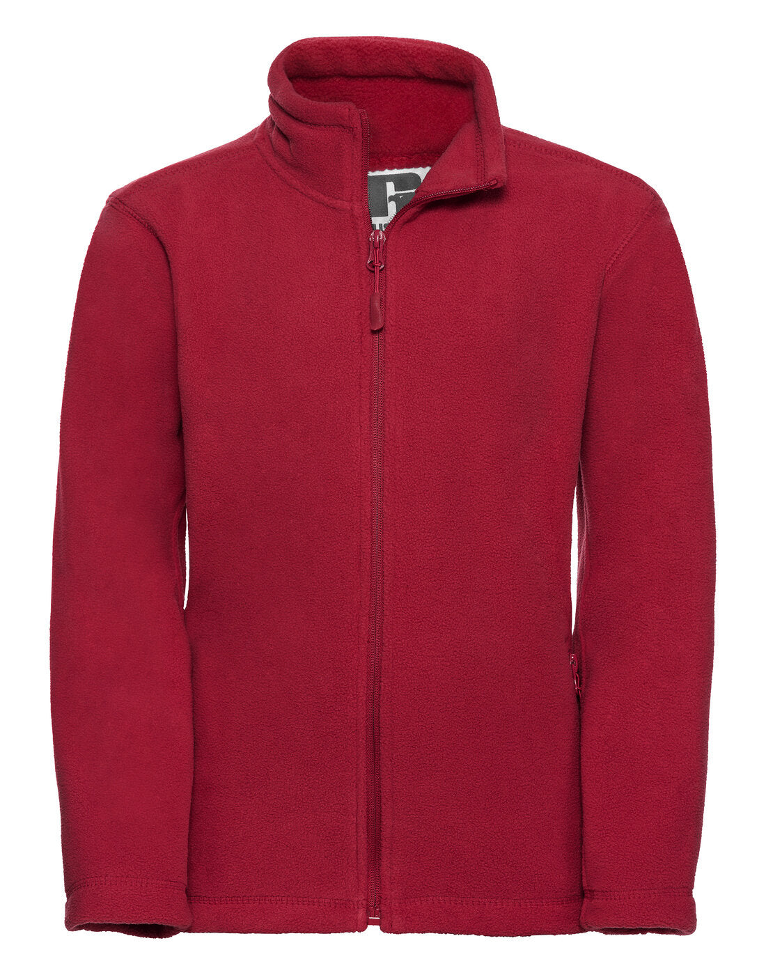 Russell Childrens Full Zip Outdoor Fleece Classic Red