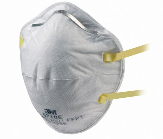 Classic cup-shaped 3M 8710 Disposable Respirator Mask providing FFP1 level protection.